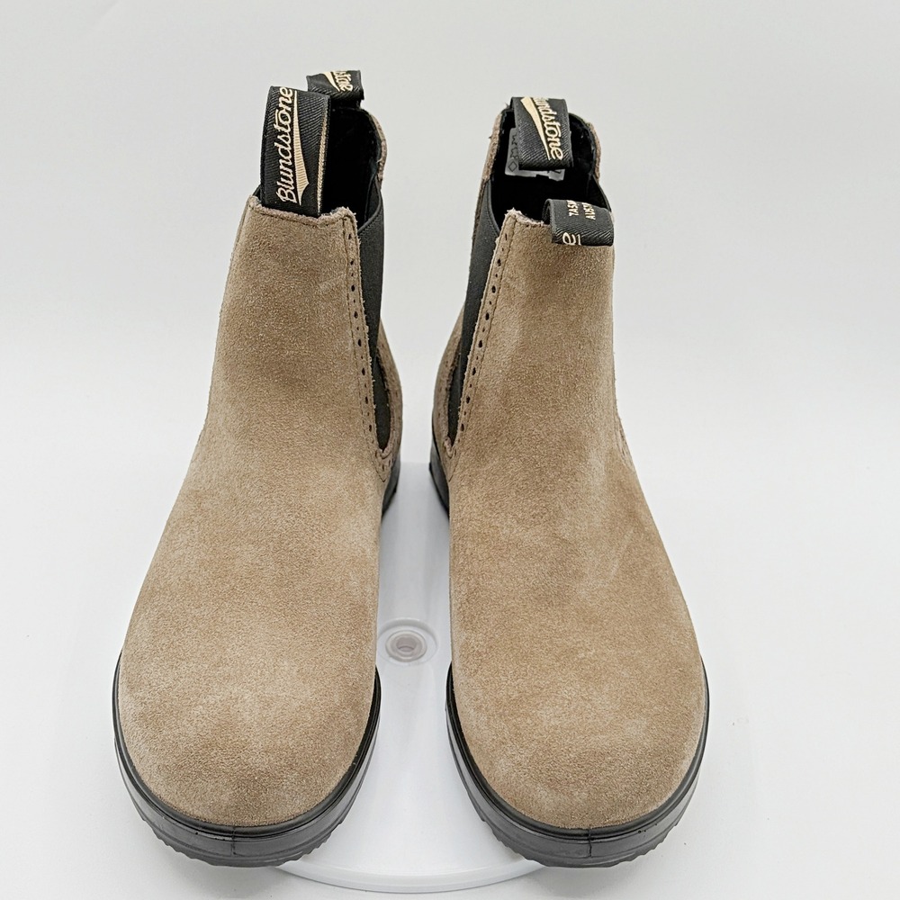 Blundstone Chelsea Boots 2516 HighTop Size 8 US Dark Mushroom Suede Brogue New - Picture 7 of 11